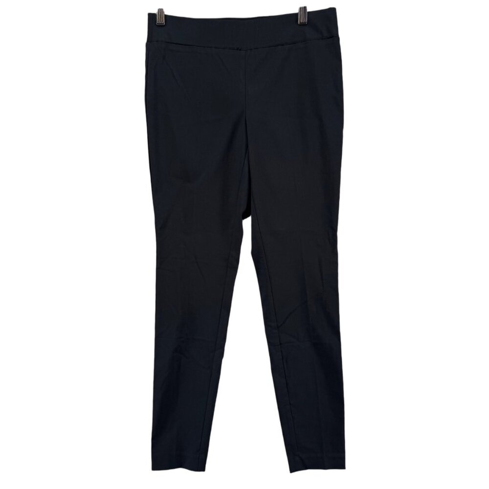 Satinato Legging Pants Womens Black Pull On Stretch Size 4